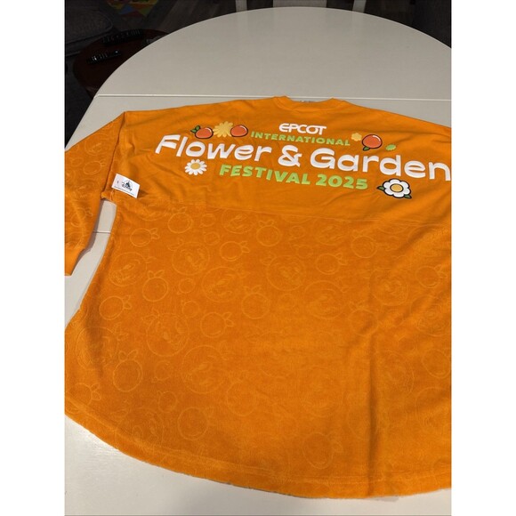 Disney 2025 Epcot Flower Garden Festival Orange Bird Spirit Jersey Shirt XL - Picture 8 of 12